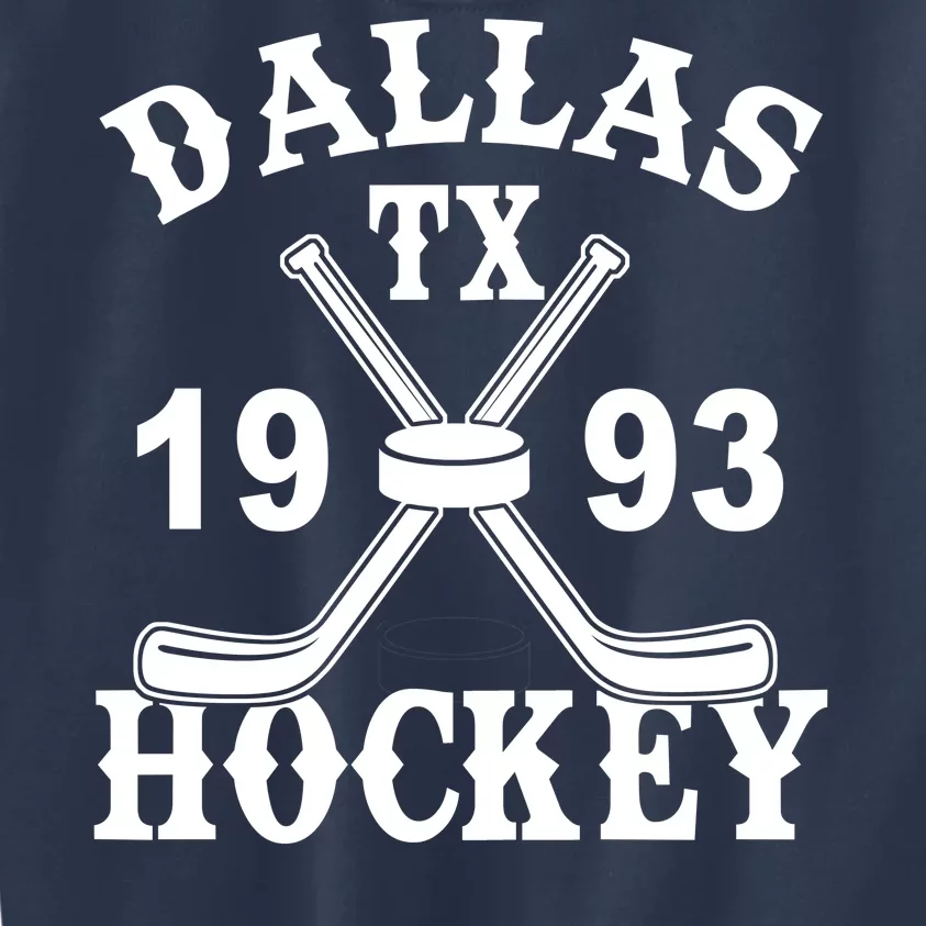 Dallas Texas TX Hockey 1993 Kids Sweatshirt