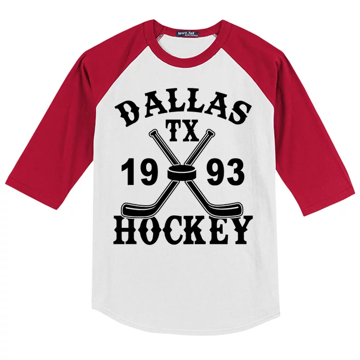 Dallas Texas TX Hockey 1993 Kids Colorblock Raglan Jersey