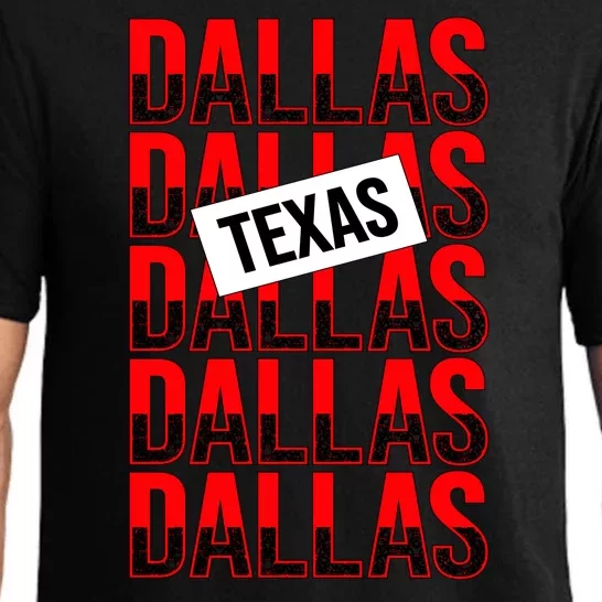 Dallas Texas Typography Pajama Set