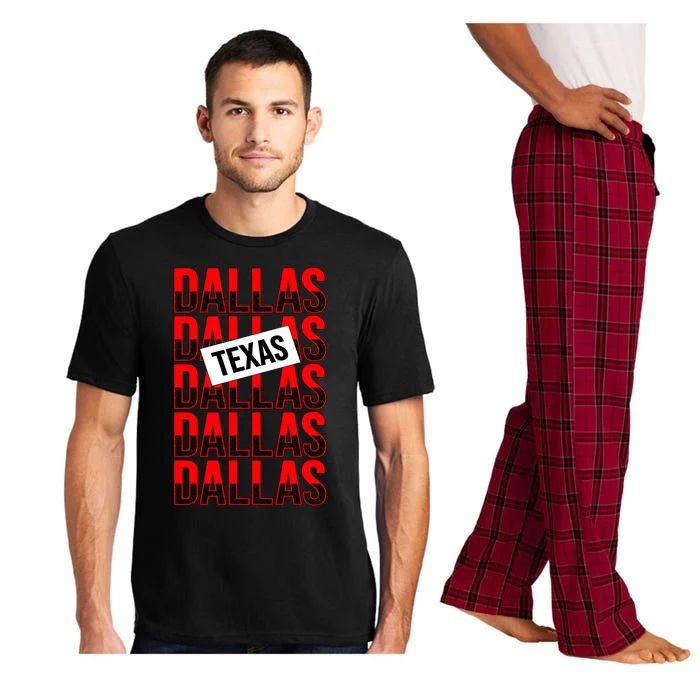 Dallas Texas Typography Pajama Set