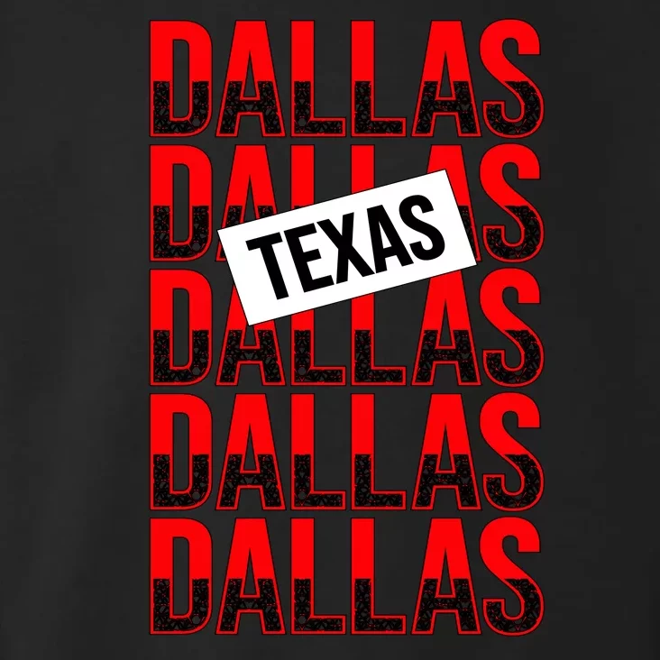 Dallas Texas Typography Toddler Hoodie