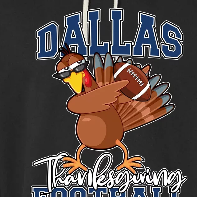 Dallas Thanksgiving Football Fan Garment-Dyed Fleece Hoodie