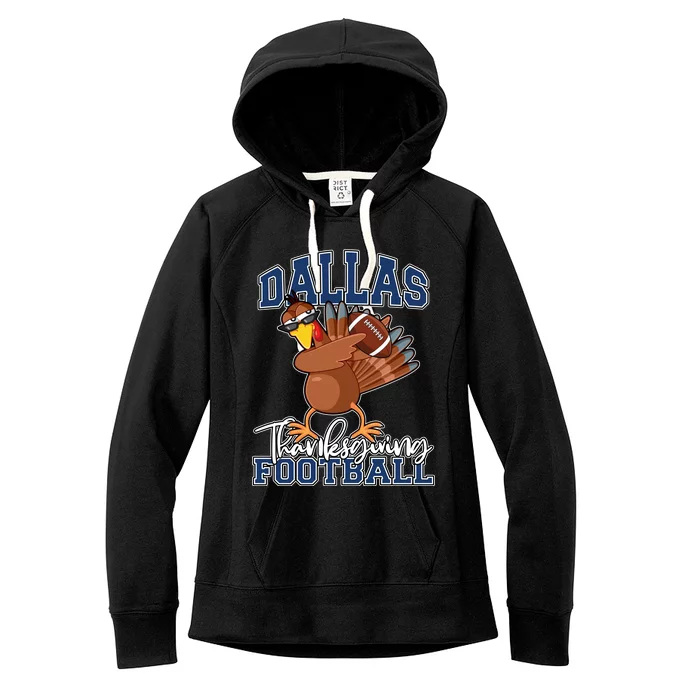 Dallas Thanksgiving Football Fan Women's Fleece Hoodie