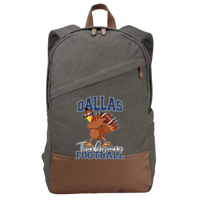 Dallas Thanksgiving Football Fan Cotton Canvas Backpack