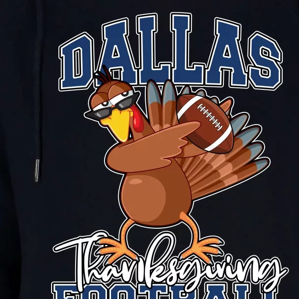 Dallas Thanksgiving Football Fan Womens Funnel Neck Pullover Hood