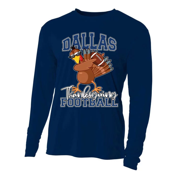 Dallas Thanksgiving Football Fan Cooling Performance Long Sleeve Crew