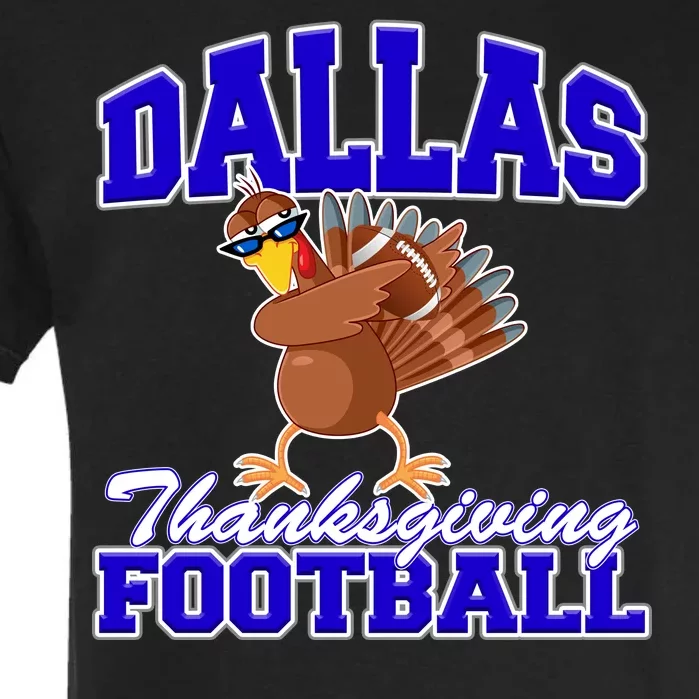 Dallas Thanksgiving Football Funny Dabbing Turkey Garment-Dyed Heavyweight T-Shirt