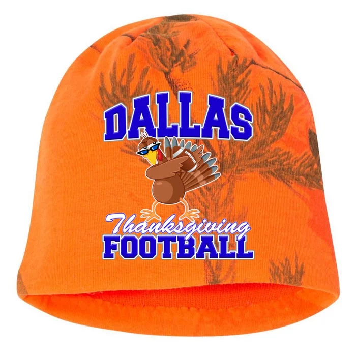 Dallas Thanksgiving Football Funny Dabbing Turkey Kati - Camo Knit Beanie