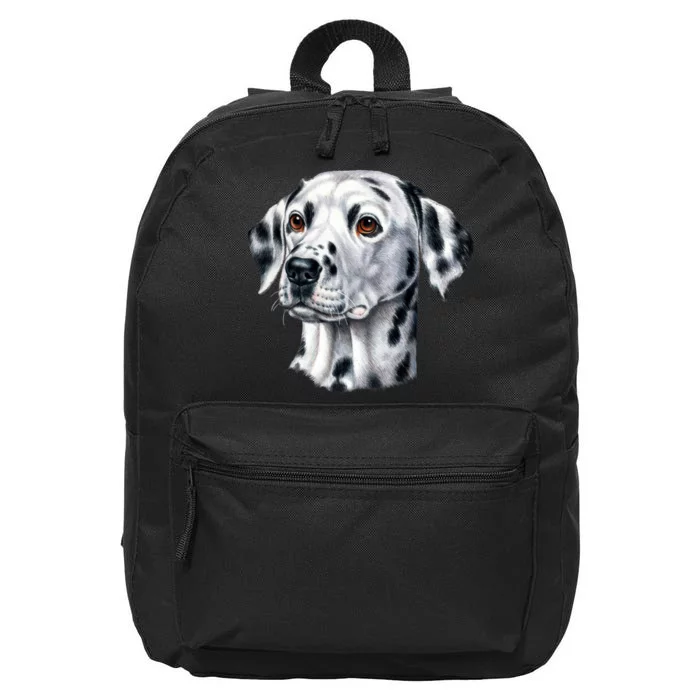 Dalmatian Face 16 in Basic Backpack