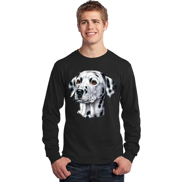 Dalmatian Face Tall Long Sleeve T-Shirt