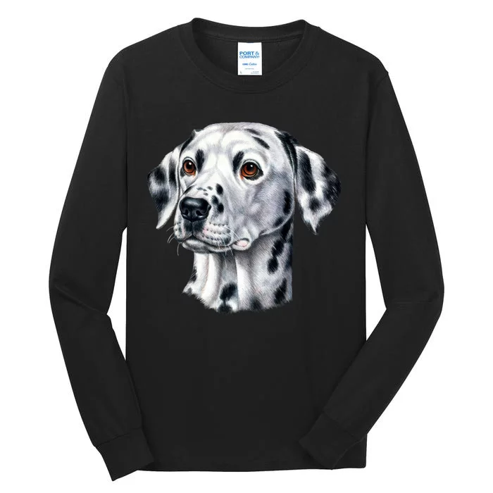 Dalmatian Face Tall Long Sleeve T-Shirt