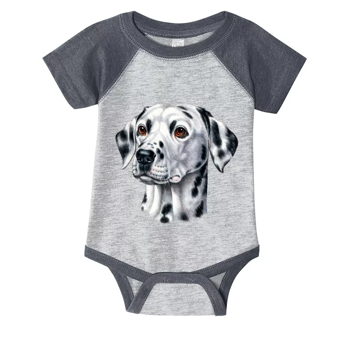 Dalmatian Face Infant Baby Jersey Bodysuit