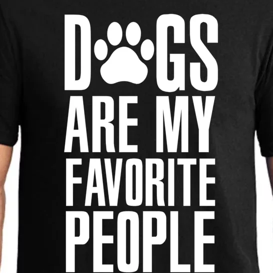 Dogs Are My Favorite People Animal Dog Lover Mp Meaningful Gift Pajama Set