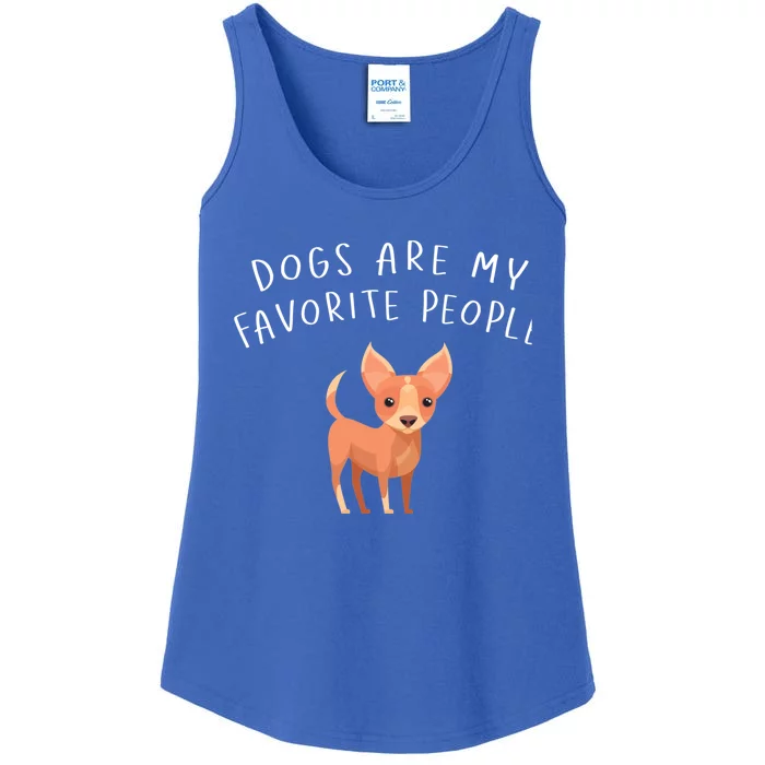 Dogs Are My Favorite People Chihuahua Gift Ladies Essential Tank