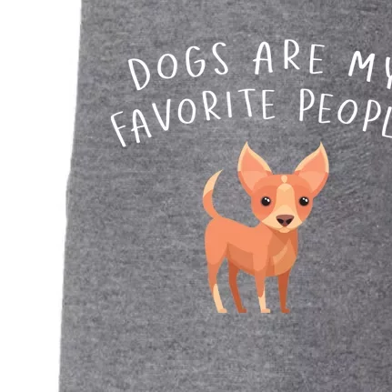 Dogs Are My Favorite People Chihuahua Gift Doggie 3-End Fleece Hoodie