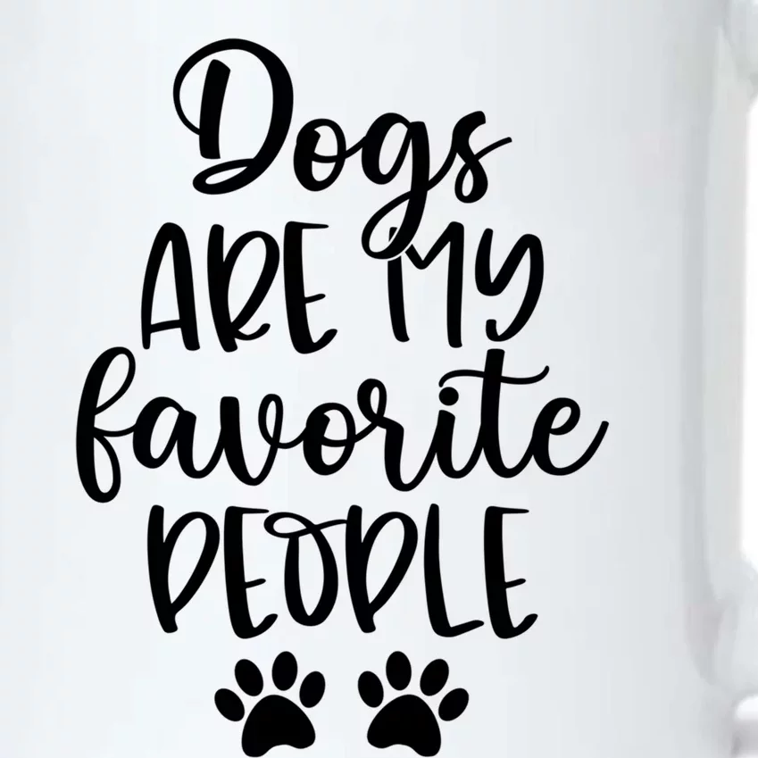 Dogs Are My Favorite People Dog Lover Dog Mom Mother's Day Gift Black Color Changing Mug