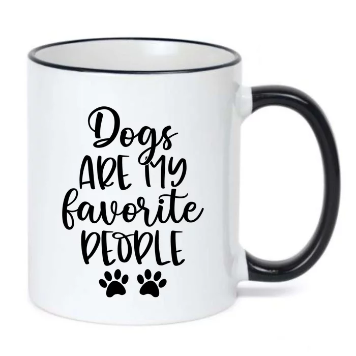 Dogs Are My Favorite People Dog Lover Dog Mom Mother's Day Gift Black Color Changing Mug