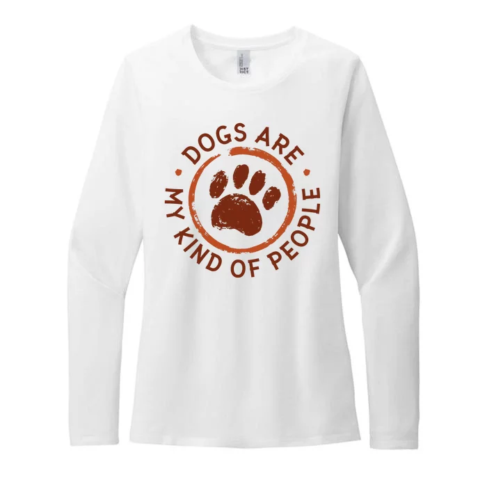 Dogs Are My Kind Of People Paw Womens CVC Long Sleeve Shirt