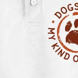 Dogs Are My Kind Of People Paw Dry Zone Grid Performance Polo