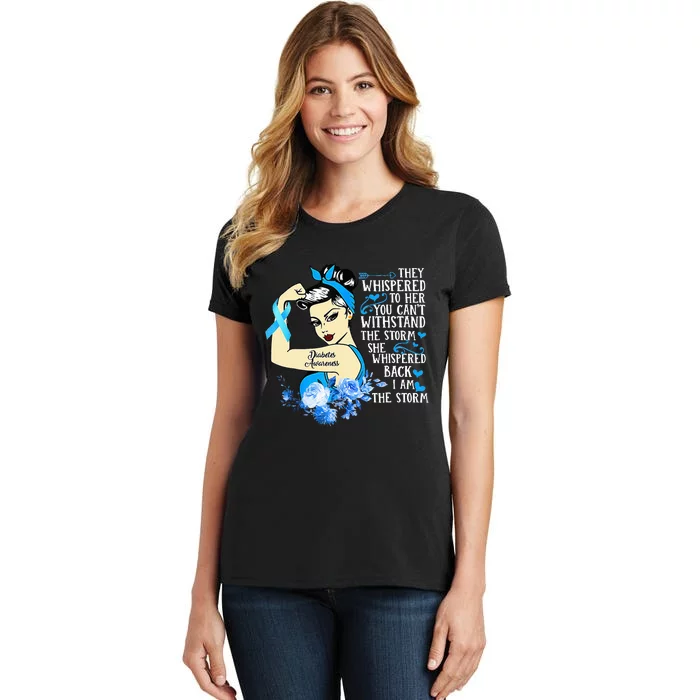 Diabetes Awareness Month Powerful Warrior Women's T-Shirt