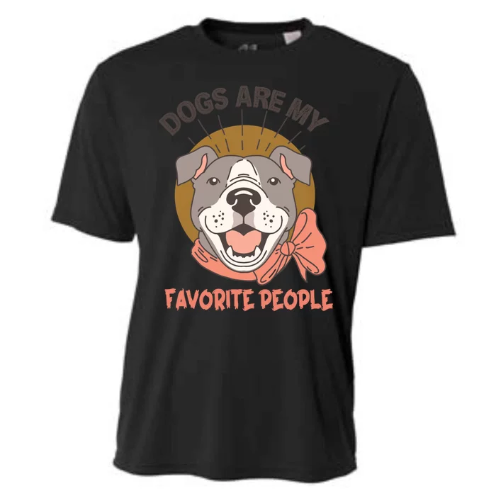 Dogs Are My Favorite People Cool Gift Cooling Performance Crew T-Shirt