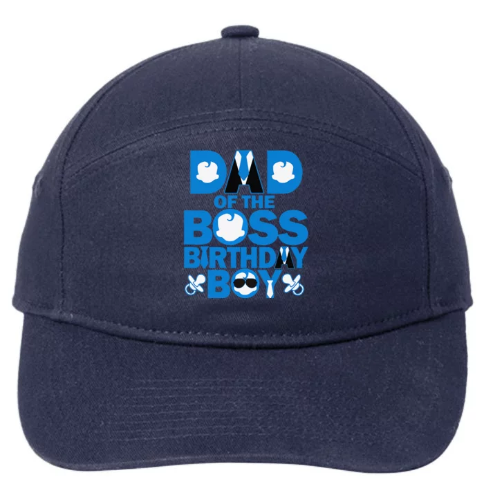 Dad And Mom Boss Birthday Baby Family Decorations 7-Panel Snapback Hat