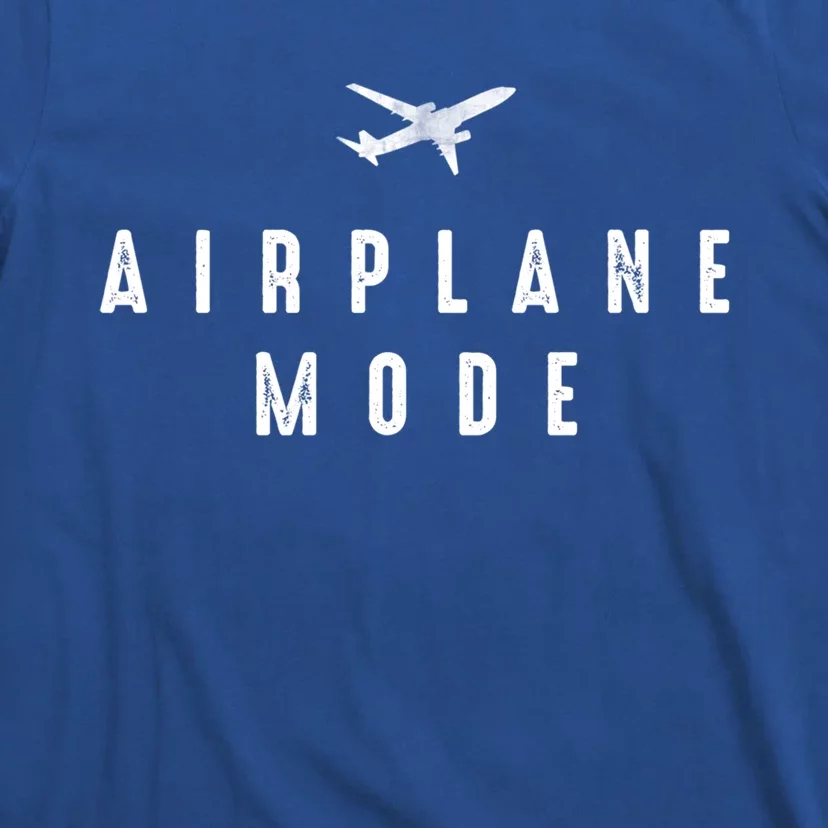 Distressed Airplane Mode Lazy Travel Gift T-Shirt