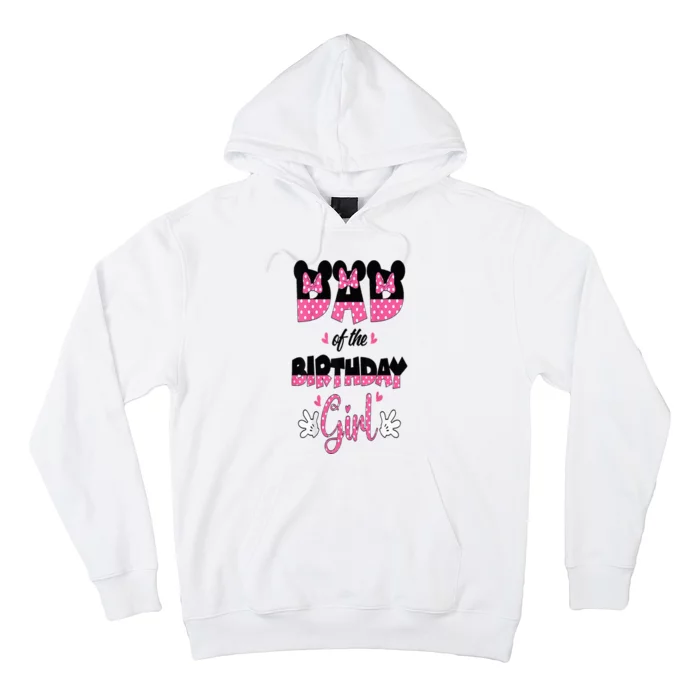 Dad And Mom Birthday Girl Mouse Family Matching Hoodie