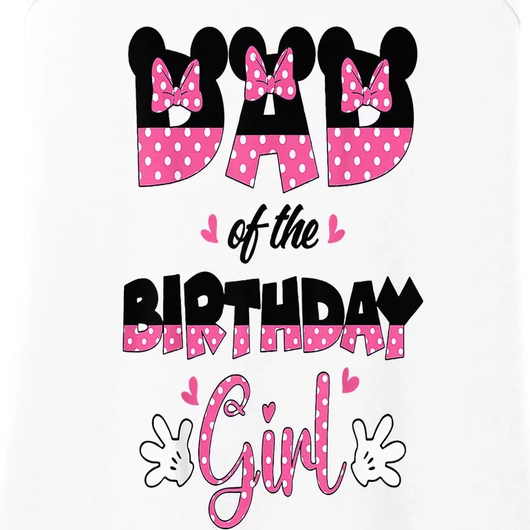 Dad And Mom Birthday Girl Mouse Family Matching Ladies Essential Tank