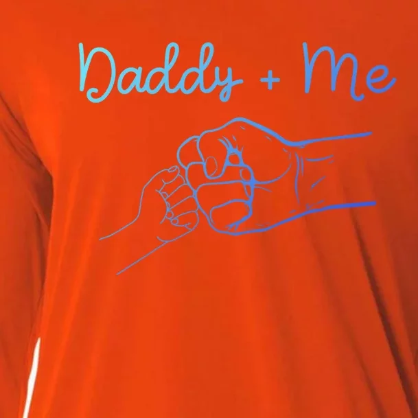 Daddy And Me Best Dad Ever Fist Bump Funny FatherS Day Gift Cooling Performance Long Sleeve Crew