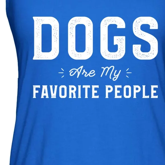 Dogs Are My Favorite People Dog Owner Funny Sayings Dogwalk Funny Gift Ladies Essential Flowy Tank