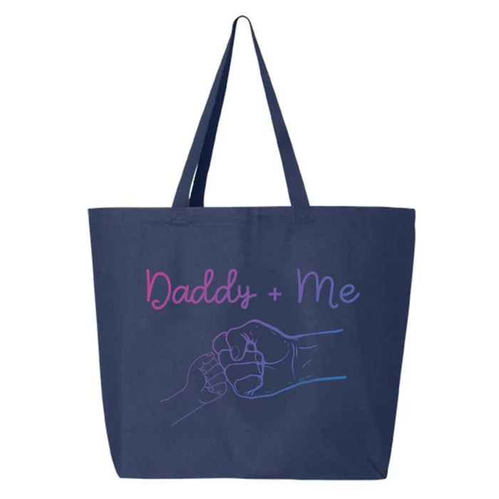 Daddy And Me Best Dad Ever Fist Bump Funny FatherS Day Gift 25L Jumbo Tote