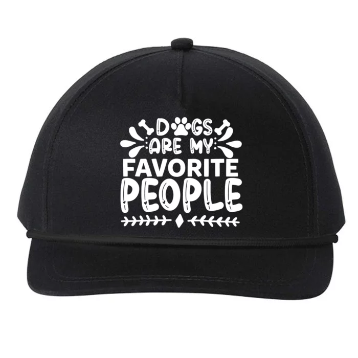 Dogs Are My Favorite People Snapback Five-Panel Rope Hat