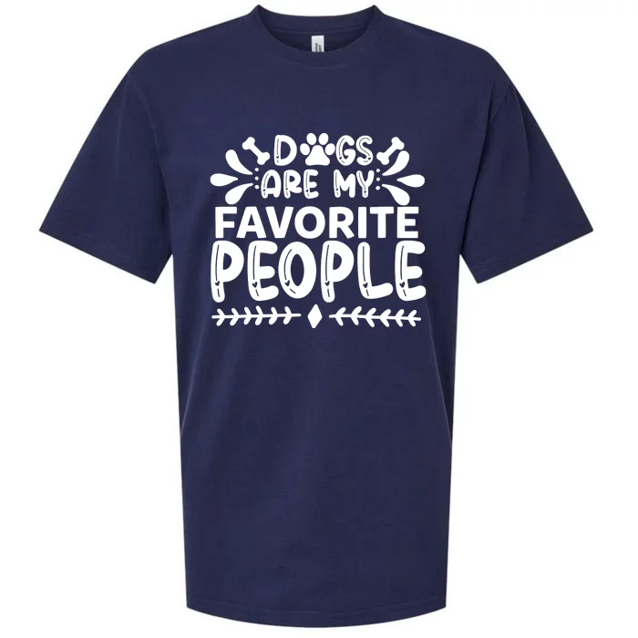 Dogs Are My Favorite People Sueded Cloud Jersey T-Shirt