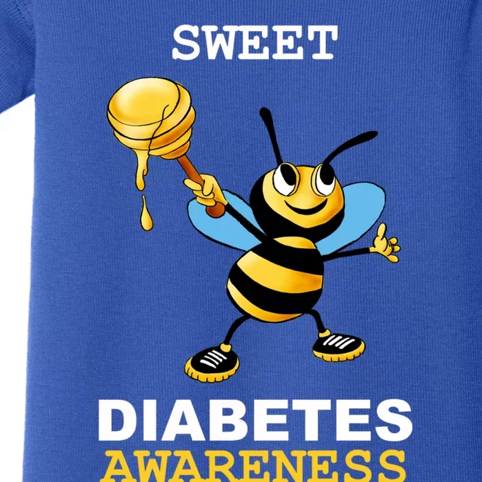 Diabetes Awareness Month Great Gift Sweet Diabetic Bee Diabetes Cool Gift Baby Bodysuit