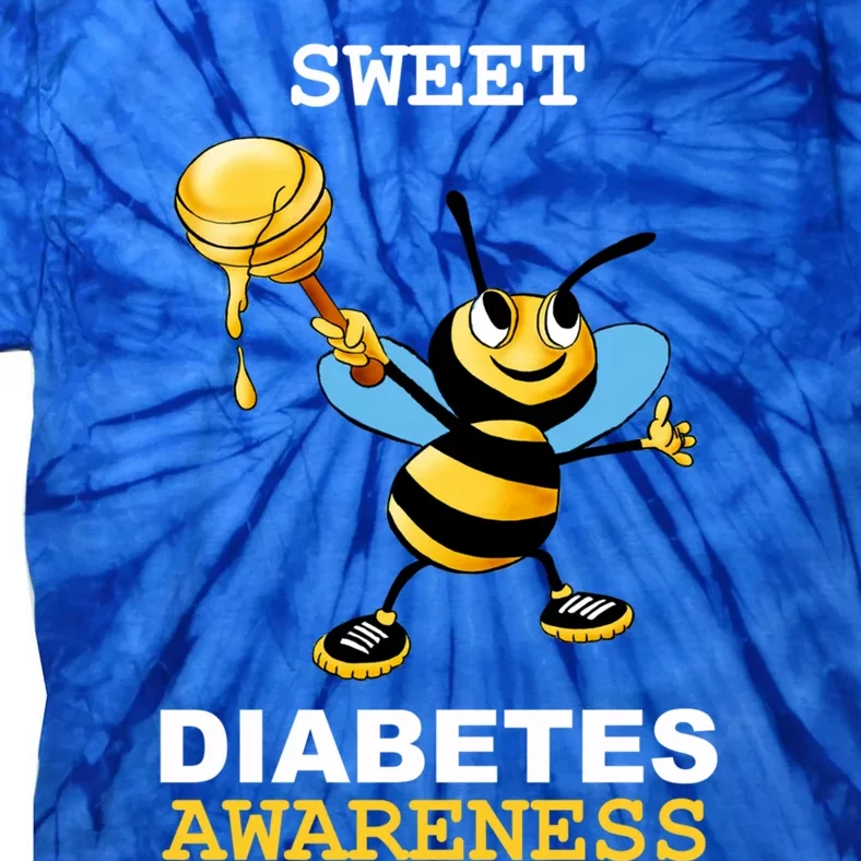 Diabetes Awareness Month Great Gift Sweet Diabetic Bee Diabetes Cool Gift Tie-Dye T-Shirt