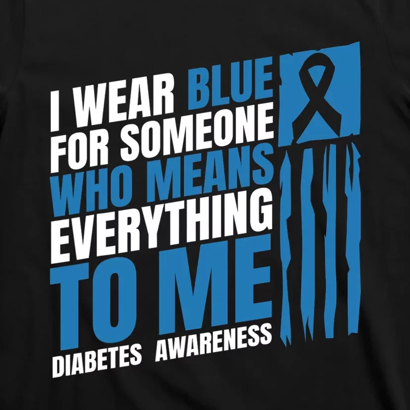 Diabetes Awareness Month Messy Bun Mother T1 T2 T-Shirt