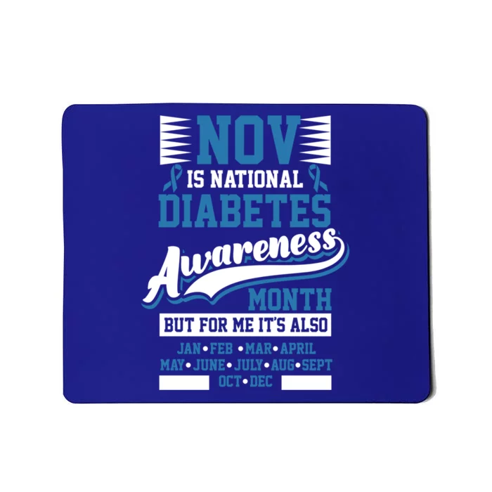 Diabetes Awareness Month T1 T2 Cute Gift Mousepad