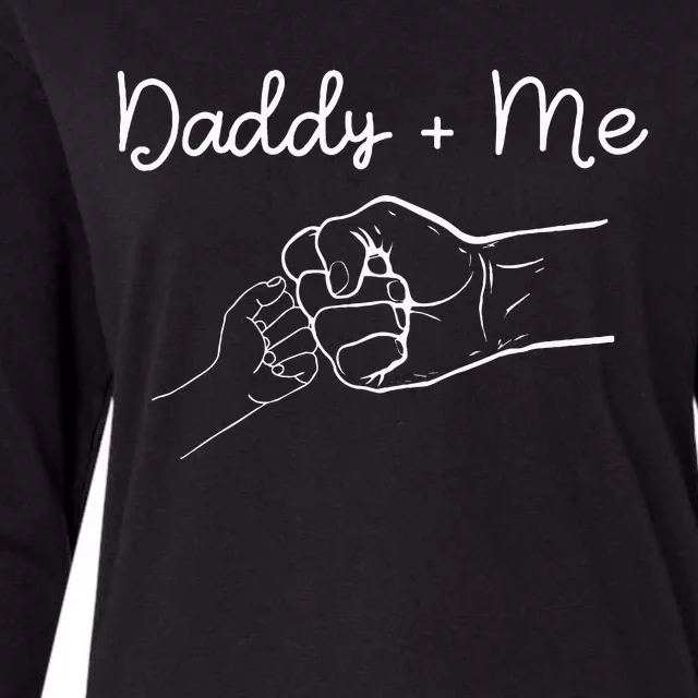 Daddy And Me Best Dad Ever Fist Bump Funny FatherS Day Womens Cotton Relaxed Long Sleeve T-Shirt