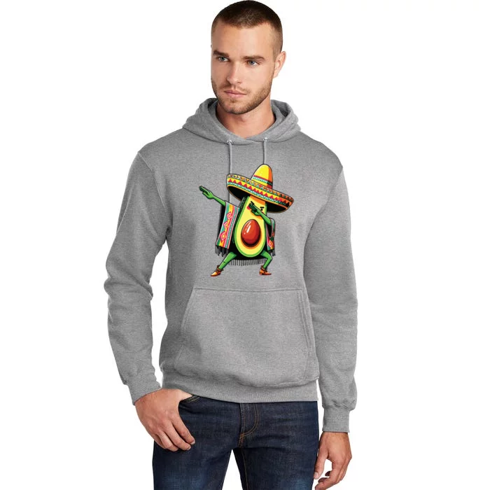 Dabbing Avocado Mexican Poncho Cinco De Mayo Tall Hoodie