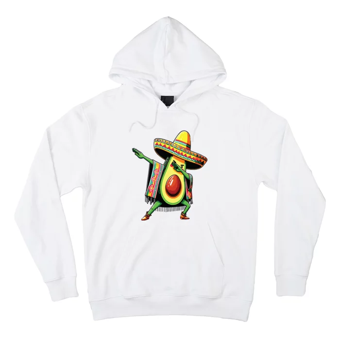 Dabbing Avocado Mexican Poncho Cinco De Mayo Hoodie