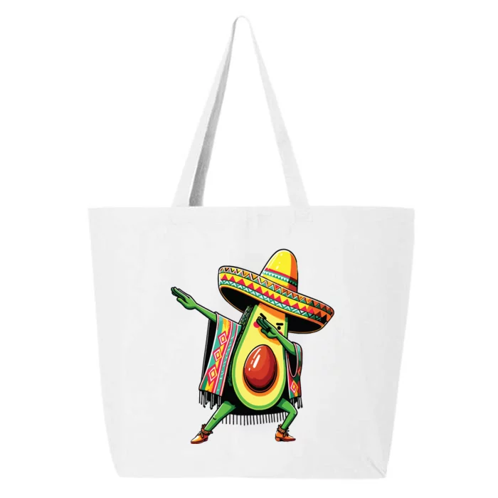 Dabbing Avocado Mexican Poncho Cinco De Mayo 25L Jumbo Tote