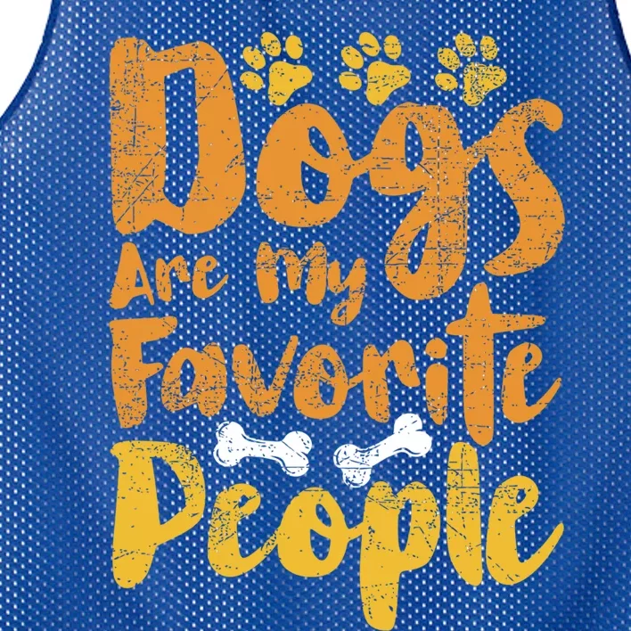 Dogs Are My Favorite People Funny Dog Owner Doggo Gift Mesh Reversible Basketball Jersey Tank