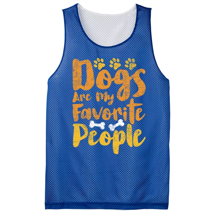 Dogs Are My Favorite People Funny Dog Owner Doggo Gift Mesh Reversible Basketball Jersey Tank