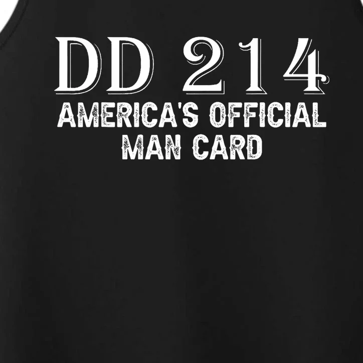 Dd214 Americas Man Card Performance Tank