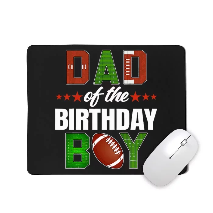 Dad And Mom Of The Birthday Boy Family Party Football Decor Mousepad