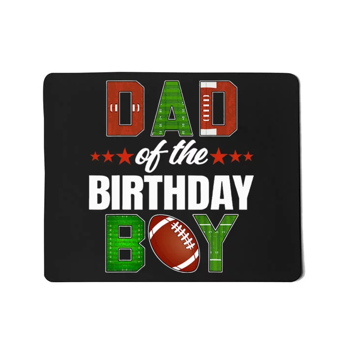 Dad And Mom Of The Birthday Boy Family Party Football Decor Mousepad