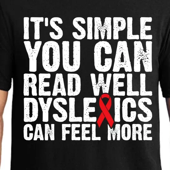 Dyslexia Awareness Month Dyslexics Can Feel More Gift Pajama Set