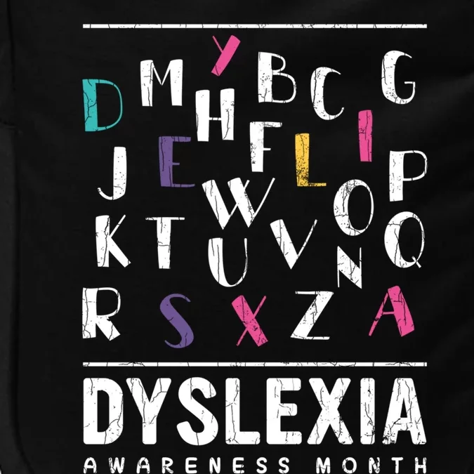 Dyslexia Awareness Month Funny Dyslexic Graphic Gift Impact Tech Backpack