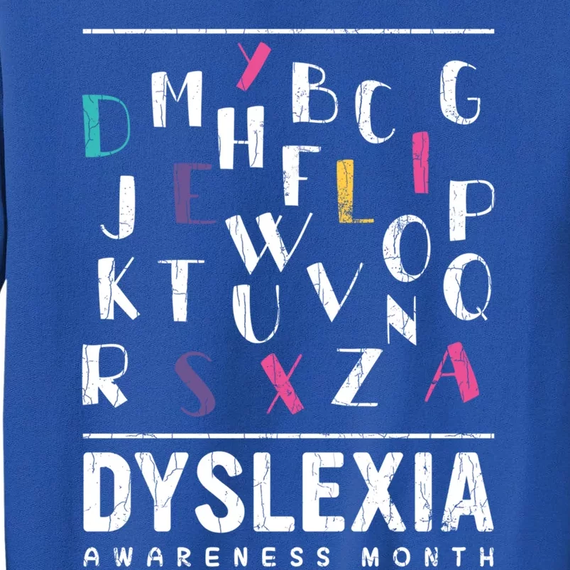 Dyslexia Awareness Month Funny Dyslexic Graphic Gift Sweatshirt